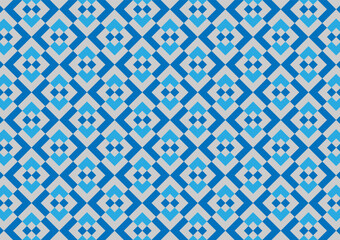 Blue mosaic abstract tile square geometric line pattern decoration background