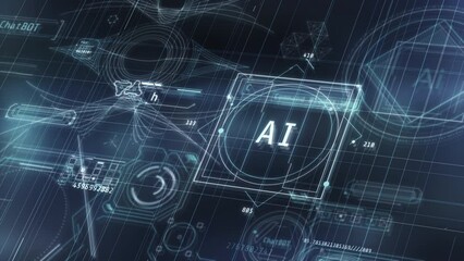 Artificial intelligence works with an array of data.