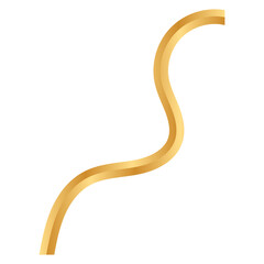 Gold Wavy Line