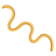 Fototapeta premium Gold Wavy Line