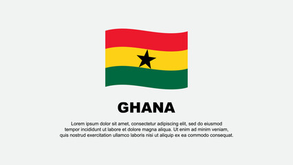Ghana Flag Abstract Background Design Template. Ghana Independence Day Banner Social Media Vector Illustration. Ghana Background