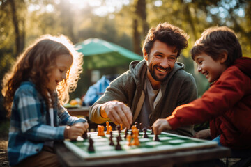 Nature's Chess: Family Fun at the Campground