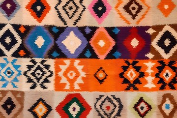 Moroccan carpet with traditional Berber design. Moroccan, Berber design background image