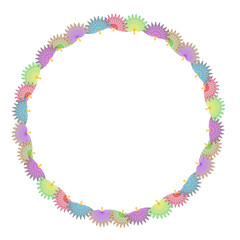 fan art drawn round frame