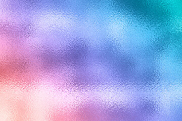Multicolored Abstract Foil Texture Hologram background. Colorful gradient. Bright color texture. Neon colors. Metallic abstract background. Vibrant metal effect foil. Multicolor backdrop