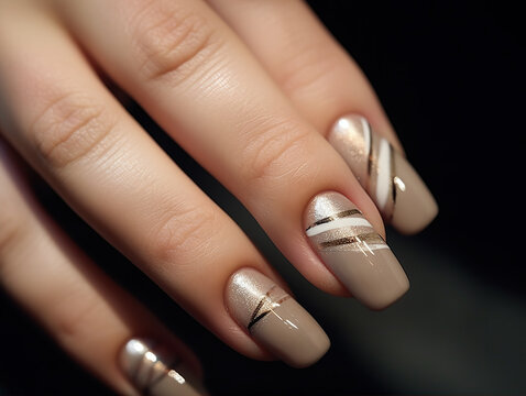 Photo of Fingernails or nail art: Close-up shots of fingernails or nail art reveal the intricate designs