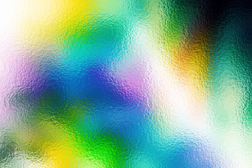 Multicolored Abstract Foil Texture Hologram background. Colorful gradient. Bright color texture. Neon colors. Metallic abstract background. Vibrant metal effect foil. Multicolor backdrop