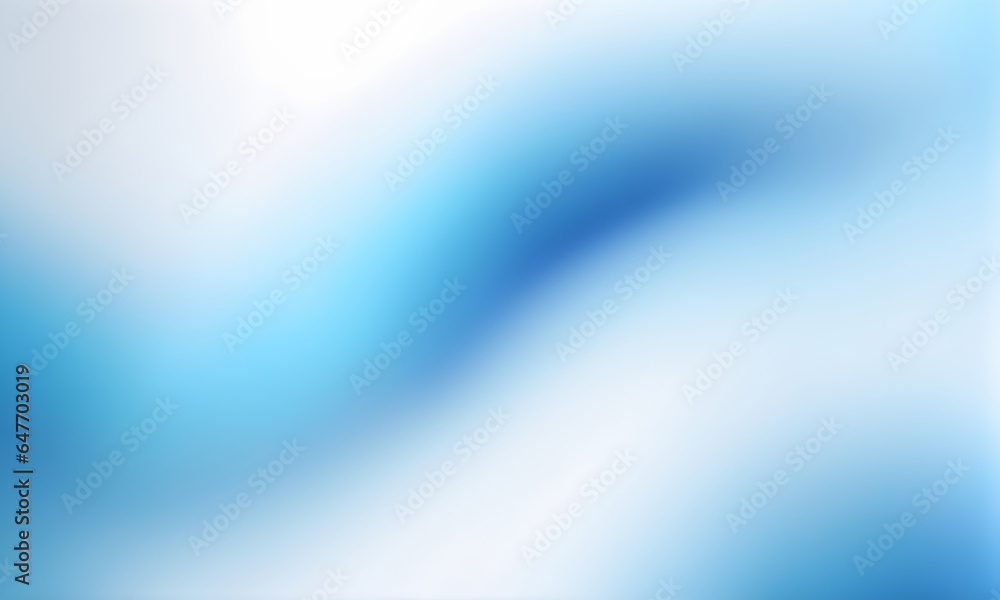 Aufkleber smooth gradient blue and white abstract backdrop