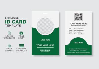 ID Card Template | Office Id Card | Employee Id Card | Business Id Card for your company