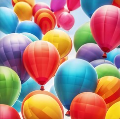 Balloon pattern created with AI