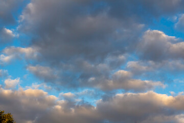 Contrasting sky over Kharkov in early autumn