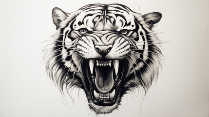 Obraz premium Tigre desenho 