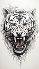 Obraz premium Tigre desenho 