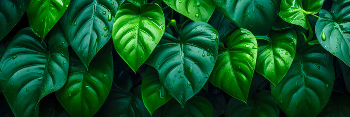 Philodendron Blätter - obrazy, fototapety, plakaty