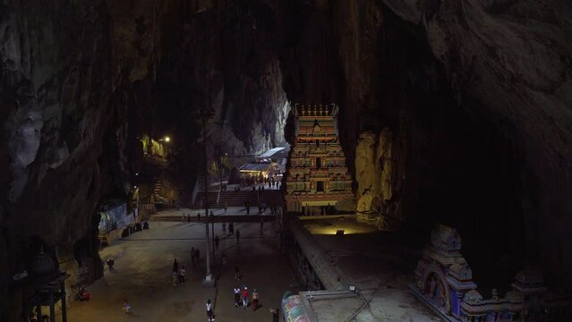 Amazing view of the Batu Caves temple, Kuala Lumpur, Malaysia