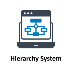 Hierarchy system Vector Icon

