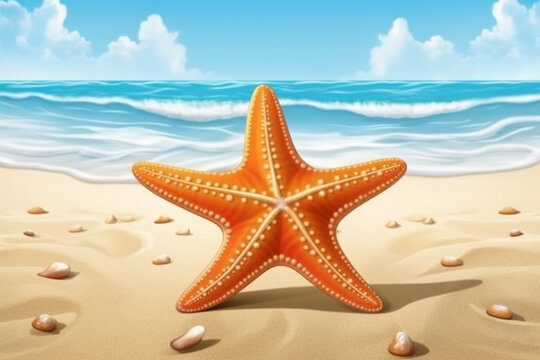 starfish cartoon style