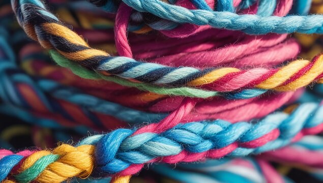 Nudos y Tejidos: La Belleza de la Cuerda en Macro. Hilos y Tejidos: La Magia de Crear con Texturas
