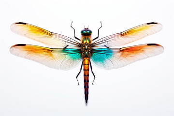 Dragonfly on a light background. Generative AI