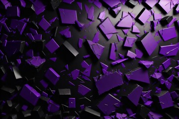 Abstract background purple mosaic pattern texture made with Generative AI
