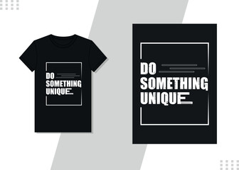 black T-Shirt Design template. Vector Typography Style T-shirt design Unique Design template