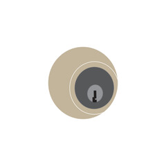 door lock keyhole icon