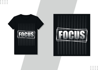 black T-Shirt Design template. Vector Typography Style T-shirt design Unique Design template