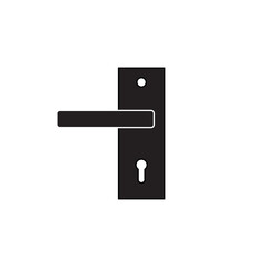 door lock with handle icon