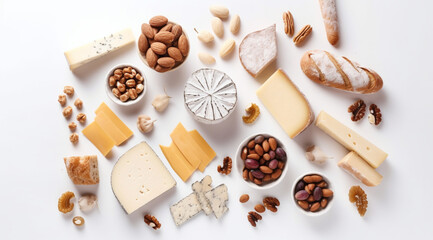 Fototapeta na wymiar Cheese, delicious food concept, created with Generative AI technology