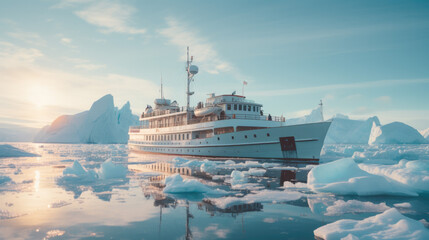 a cruise through the arctic - obrazy, fototapety, plakaty