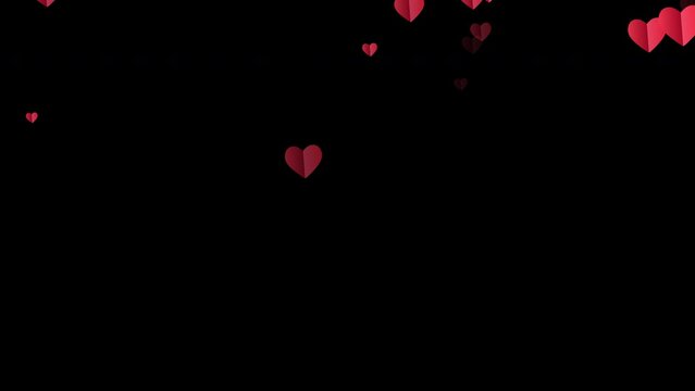 A big bright red heart that slowly falls (black background) stock video
Alpha channel or available with Screen transparency mode. Stock video animation