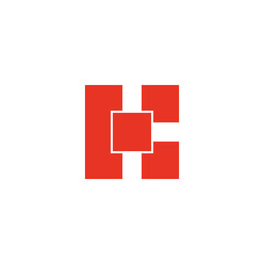 Obraz premium letter k boxes simple geometric logo vector