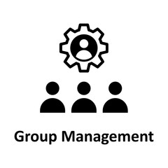 Group management Vector Icon

