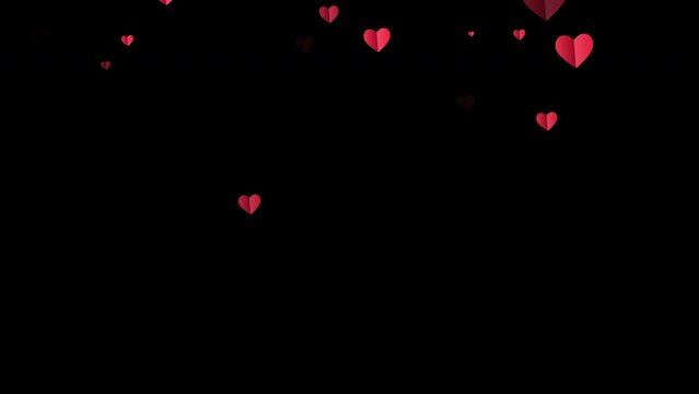 A big bright red heart that slowly falls (black background) stock video
Alpha channel or available with Screen transparency mode. Stock video animation