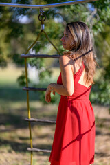 Bella ragazza Abito Rosso
