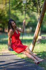 Bella ragazza Abito Rosso