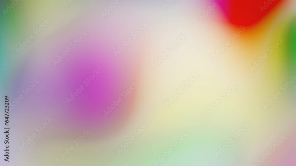 Poster animation of abstract colorful gradient background with blur effect