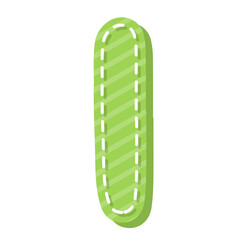 Fabric Patch Alphabet Vector