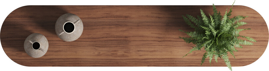 Top view of Wooden Sideboard