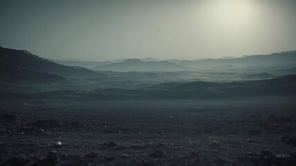 Obraz premium fog in the mountains