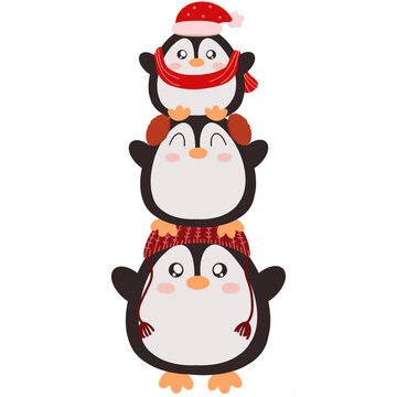 penguin, christmas