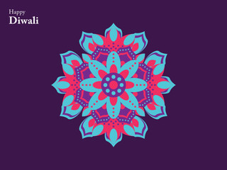 happy diwali hindu traditional ornament lamp festival india element mandala chinese buddha ethnic