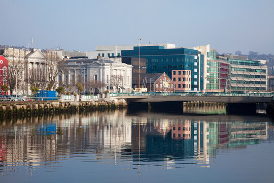 Buildings Along The River Lee; Cork City County, Cork, Ireland