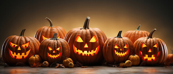 Halloween pumpkins.