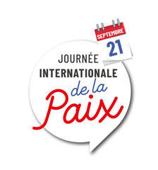 paix - journée internationale de la paix - 21 septembre