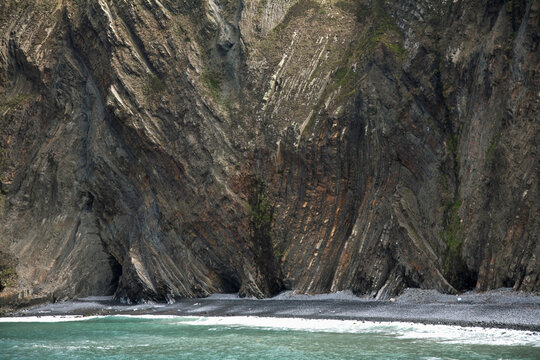 Steep Cliffs Along The Coast At Hartland Point; Devon, England