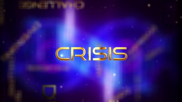 Paradigm Shift golden text light motion effect Cinematic Title Trailer animation with flare light on multicolored movement abstract background. 