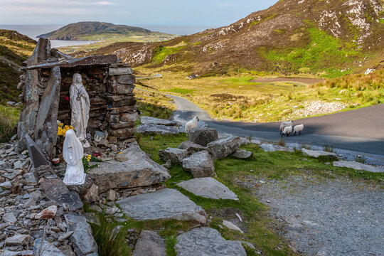 St. Eugenie's Well And Pilgrimage Site On Mamore Gap Above The Urris Hills; County Donegal, Ireland