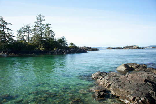 Beautiful Ucluth Beach At Wya Point Near Ucluelet; British Columbia, Canada