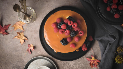 Delicious caramel cake